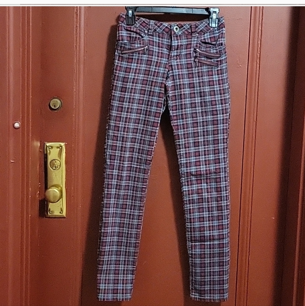 Jolt Plaid Shirt with Red and Blue Pattern Size 5-Junior